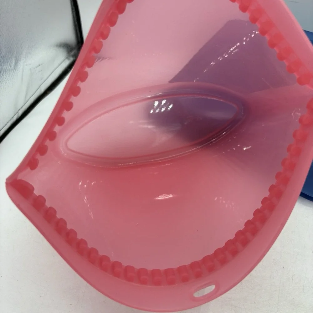 Tupperware Ultimate Silicone Bags Snack Microwavable Pink Blue Green Lot of 3